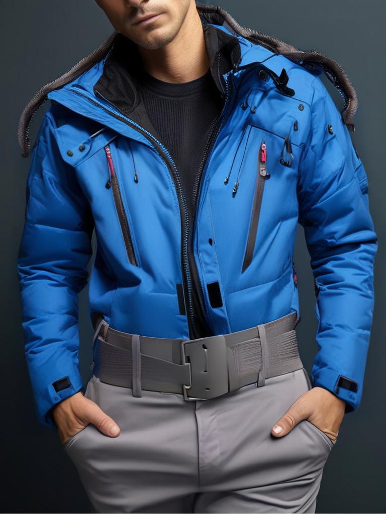 Wasserdichte Warme Herren Winterdaunenjacke