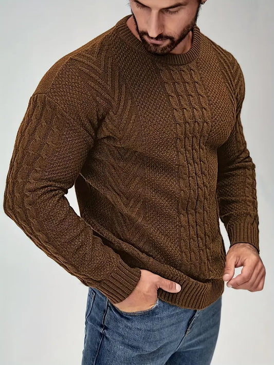 Rippenstrickpullover für Männer