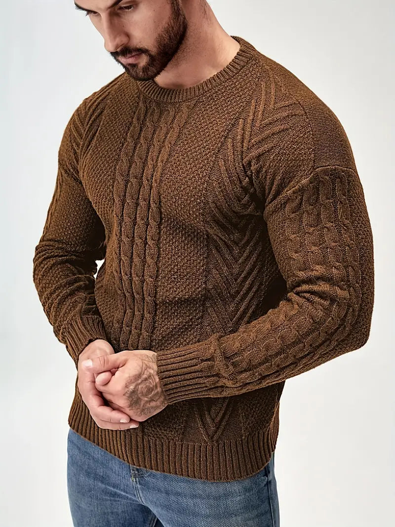 Rippenstrickpullover für Männer