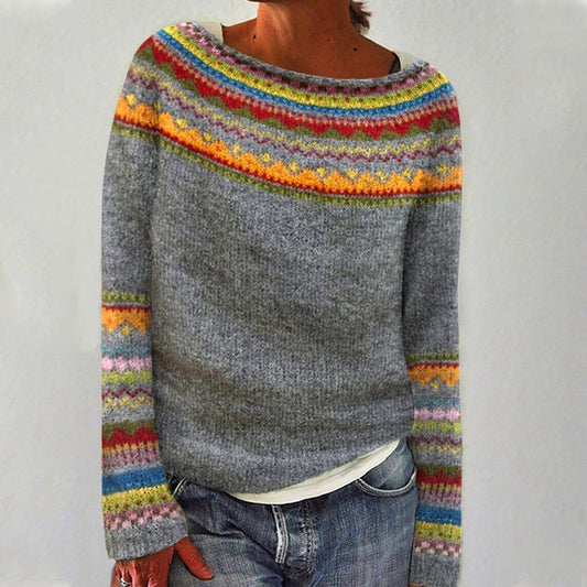 Retro Strick Damen Pullover