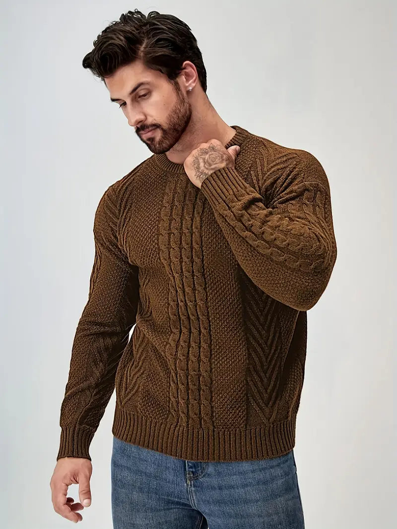 Rippenstrickpullover für Männer