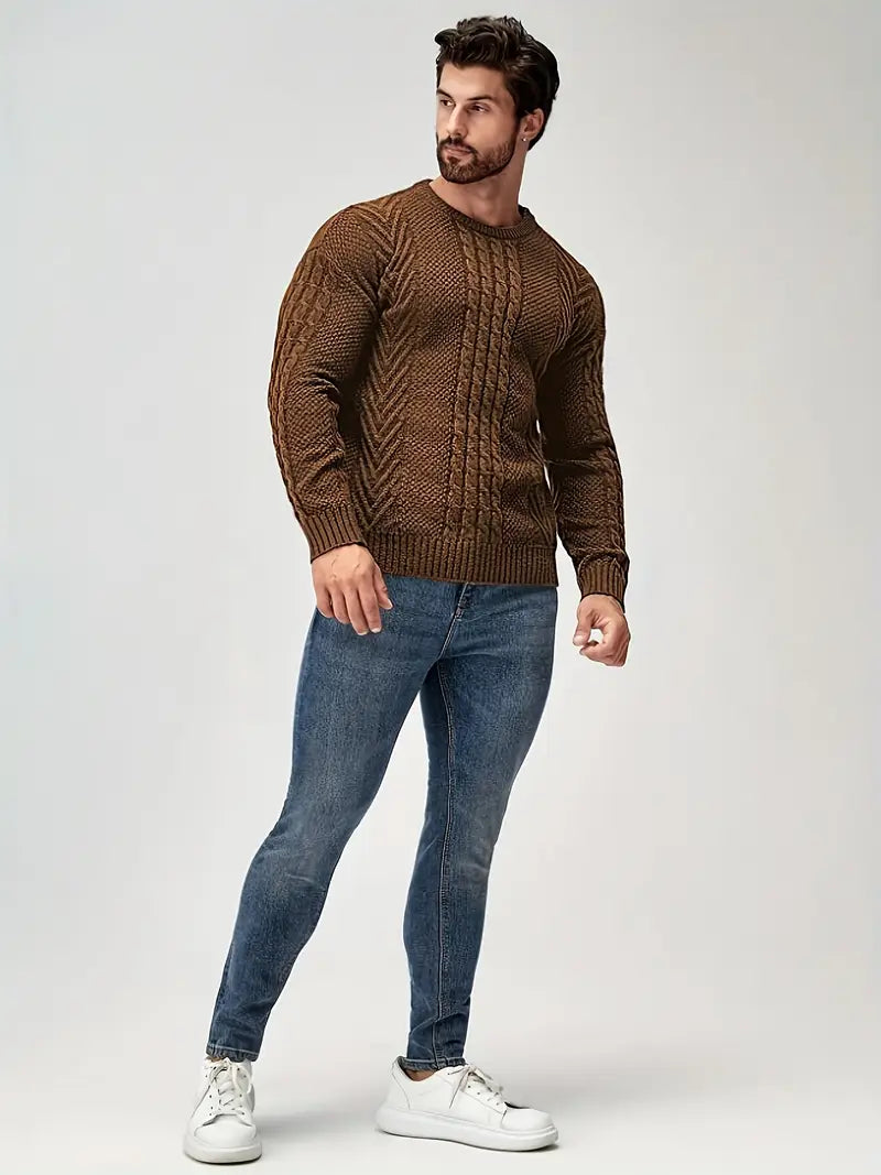Rippenstrickpullover für Männer