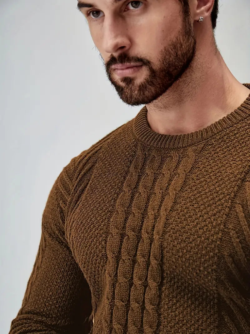Rippenstrickpullover für Männer