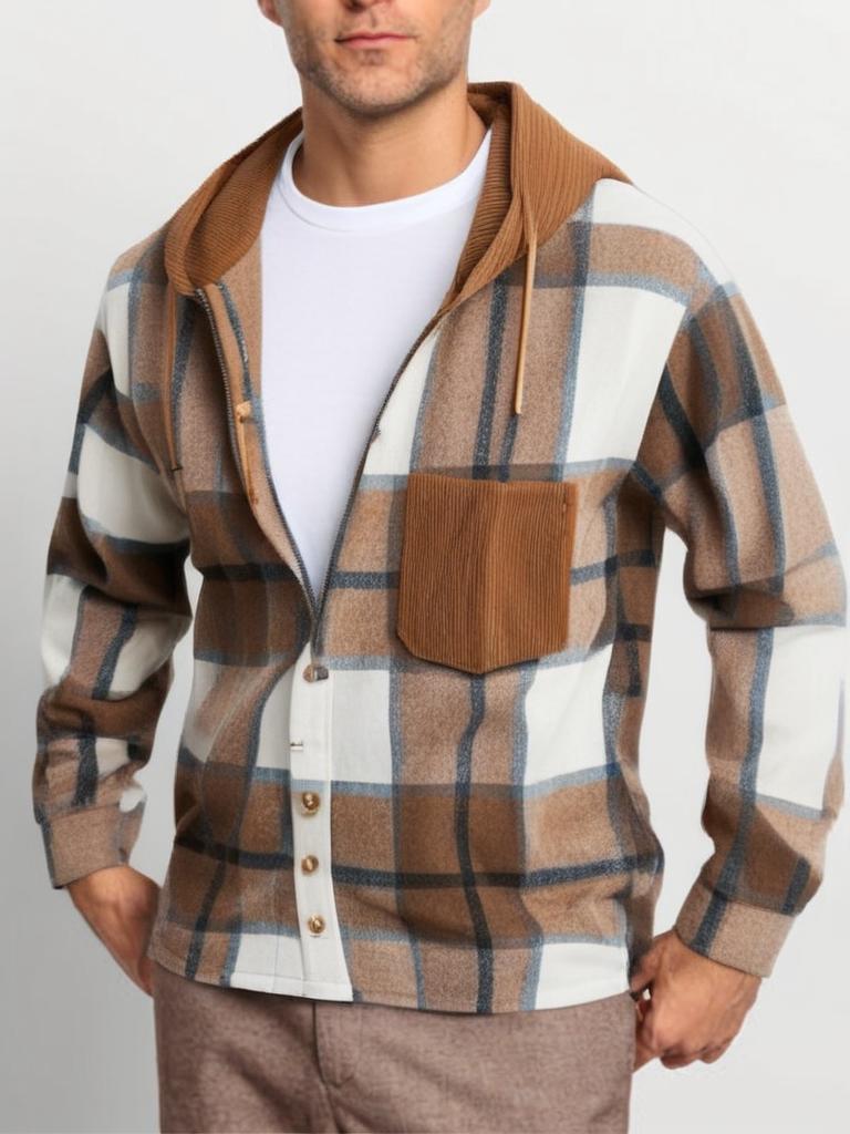 Karierte Herren Freizeitjacke