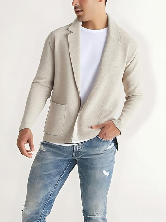 Warme Herren Strickjacke