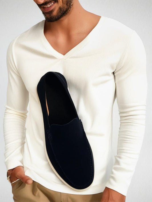 Elegante Herren Wildleder-Halbschuhe