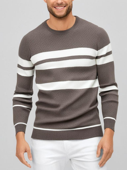 Warmer Patchwork Herren Pullover